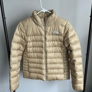 The North Face Womens Tan 550 Down Jacket, Size S